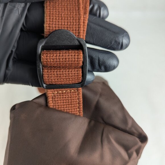 Original Longchamp Le Pliage Nylon Brown Backpack Made in China. - Picture 11 of 16